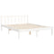 vidaXL Bed Frame without Mattress White 140x190 cm Solid Wood Pine