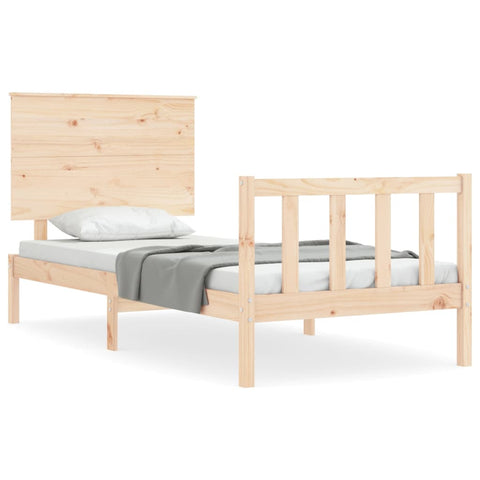vidaXL Bed Frame without Mattress 100x200 cm Solid Wood Pine