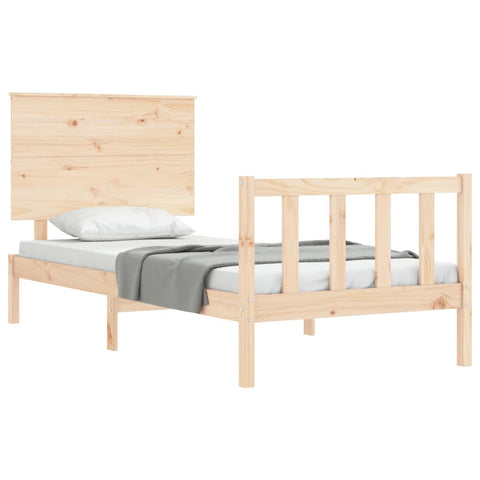 vidaXL Bed Frame without Mattress 100x200 cm Solid Wood Pine