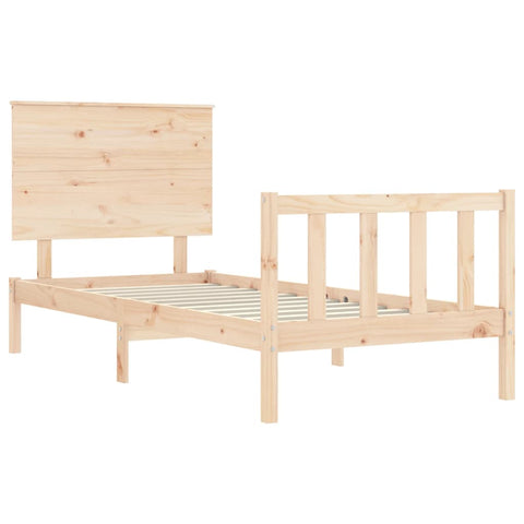 vidaXL Bed Frame without Mattress 100x200 cm Solid Wood Pine
