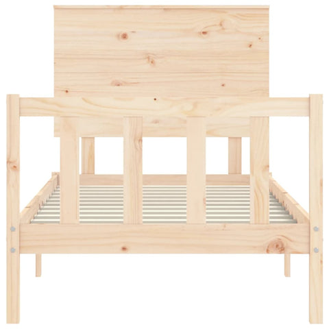 vidaXL Bed Frame without Mattress 100x200 cm Solid Wood Pine