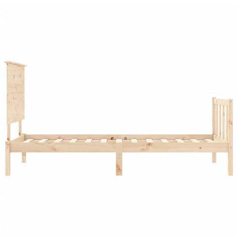 vidaXL Bed Frame without Mattress 100x200 cm Solid Wood Pine