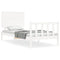 vidaXL Bed Frame without Mattress White 100x200 cm Solid Wood Pine