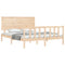 vidaXL Bed Frame without Mattress 160x200 cm Solid Wood Pine