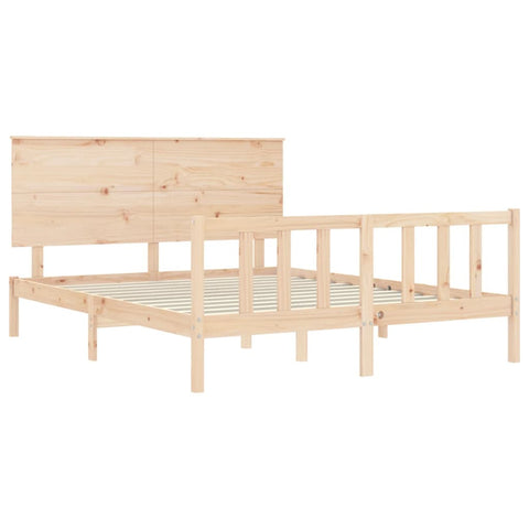 vidaXL Bed Frame without Mattress 160x200 cm Solid Wood Pine