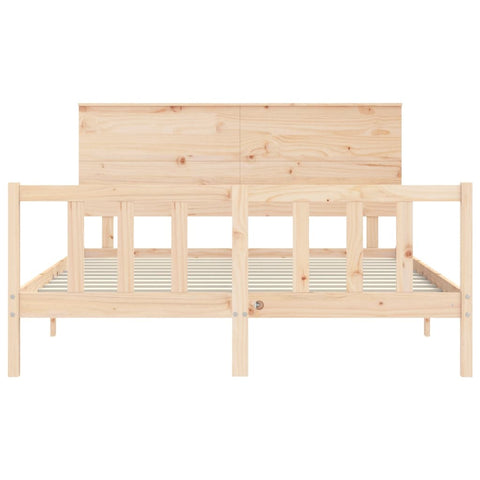 vidaXL Bed Frame without Mattress 160x200 cm Solid Wood Pine