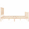 vidaXL Bed Frame without Mattress 160x200 cm Solid Wood Pine