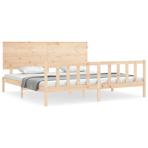 vidaXL Bed Frame without Mattress 200x200 cm Solid Wood Pine