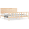 vidaXL Bed Frame without Mattress 200x200 cm Solid Wood Pine