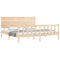 vidaXL Bed Frame without Mattress 200x200 cm Solid Wood Pine
