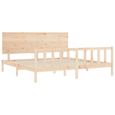 vidaXL Bed Frame without Mattress 200x200 cm Solid Wood Pine