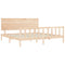 vidaXL Bed Frame without Mattress 200x200 cm Solid Wood Pine
