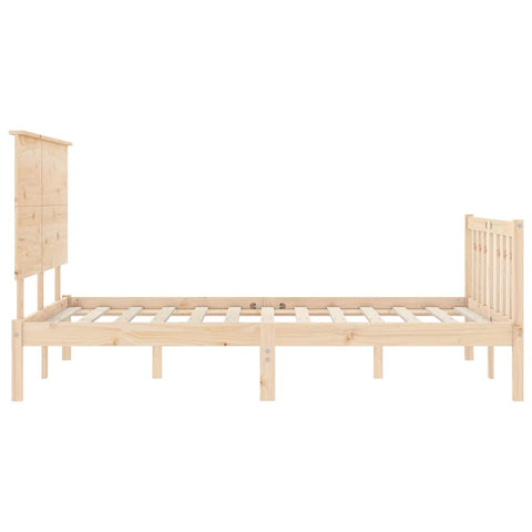 vidaXL Bed Frame without Mattress 200x200 cm Solid Wood Pine