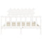 vidaXL Bed Frame without Mattress White 140x190 cm Solid Wood Pine