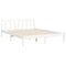 vidaXL Bed Frame without Mattress White 140x190 cm Solid Wood Pine