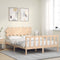 vidaXL Bed Frame without Mattress King Size Solid Wood Pine