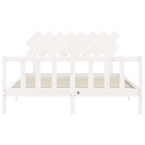 vidaXL Bed Frame without Mattress White 160x200 cm Solid Wood Pine