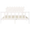 vidaXL Bed Frame without Mattress White 160x200 cm Solid Wood Pine