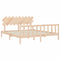 vidaXL Bed Frame without Mattress Super King Size Solid Wood Pine