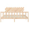 vidaXL Bed Frame without Mattress Super King Size Solid Wood Pine