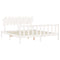 vidaXL Bed Frame without Mattress White Super King Size Solid Wood Pine