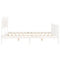 vidaXL Bed Frame without Mattress White Super King Size Solid Wood Pine