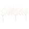vidaXL Bed Frame without Mattress White Super King Size Solid Wood Pine