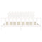 vidaXL Bed Frame without Mattress White 200x200 cm Solid Wood Pine