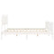 vidaXL Bed Frame without Mattress White 200x200 cm Solid Wood Pine