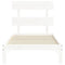 vidaXL Bed Frame without Mattress White 90x200 cm Solid Wood Pine