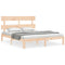 vidaXL Bed Frame without Mattress 160x200 cm Solid Wood Pine