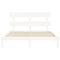 vidaXL Bed Frame without Mattress White 160x200 cm Solid Wood Pine