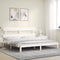 vidaXL Bed Frame without Mattress White 200x200 cm Solid Wood Pine