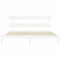 vidaXL Bed Frame without Mattress White 200x200 cm Solid Wood Pine