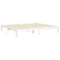 vidaXL Bed Frame without Mattress White 200x200 cm Solid Wood Pine