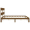 vidaXL Bed Frame without Mattress Honey Brown 200x200 cm Solid Wood Pine