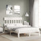 vidaXL Bed Frame without Mattress White Small Double Solid Wood Pine
