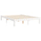 vidaXL Bed Frame without Mattress White 140x190 cm Solid Wood Pine
