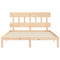 vidaXL Bed Frame without Mattress King Size Solid Wood Pine