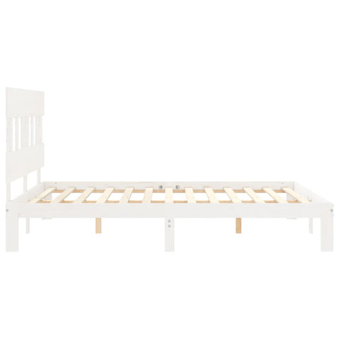 vidaXL Bed Frame without Mattress White 160x200 cm Solid Wood Pine