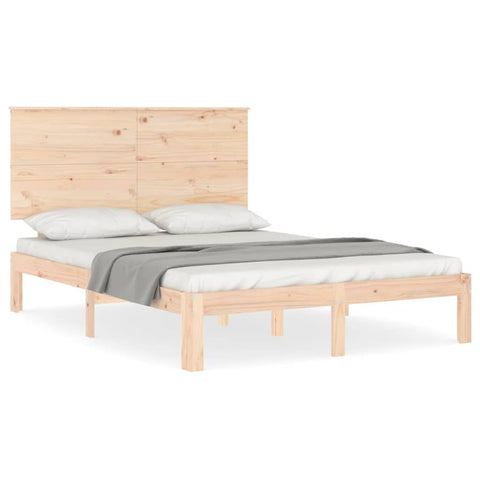 vidaXL Bed Frame without Mattress 140x190 cm Solid Wood Pine
