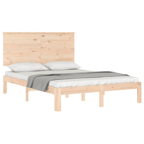 vidaXL Bed Frame without Mattress 140x190 cm Solid Wood Pine