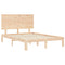 vidaXL Bed Frame without Mattress 140x190 cm Solid Wood Pine