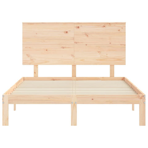 vidaXL Bed Frame without Mattress 140x190 cm Solid Wood Pine