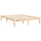 vidaXL Bed Frame without Mattress 140x190 cm Solid Wood Pine
