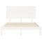 vidaXL Bed Frame without Mattress White 140x200 cm Solid Wood Pine