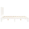 vidaXL Bed Frame without Mattress White 140x200 cm Solid Wood Pine