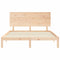 vidaXL Bed Frame without Mattress King Size Solid Wood Pine