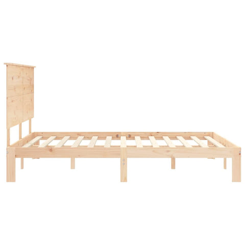vidaXL Bed Frame without Mattress King Size Solid Wood Pine