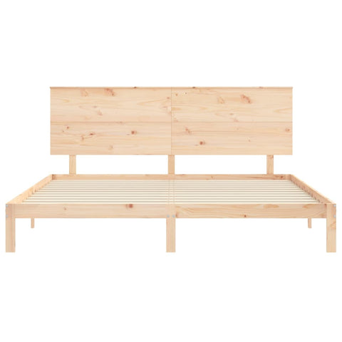 vidaXL Bed Frame without Mattress Super King Size Solid Wood Pine